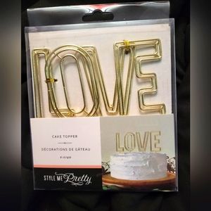 LOVE cake topper